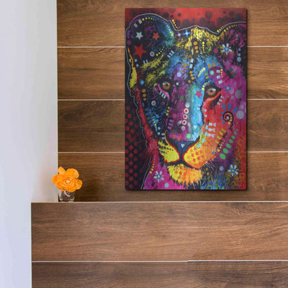 Luxe Metal Art 'Young Lion' by Dean Russo, Metal Wall Art,12x16