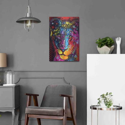 Luxe Metal Art 'Young Lion' by Dean Russo, Metal Wall Art,16x24