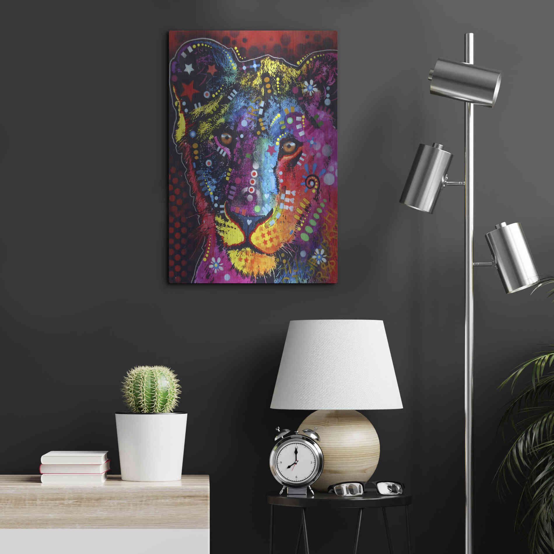 Luxe Metal Art 'Young Lion' by Dean Russo, Metal Wall Art,16x24