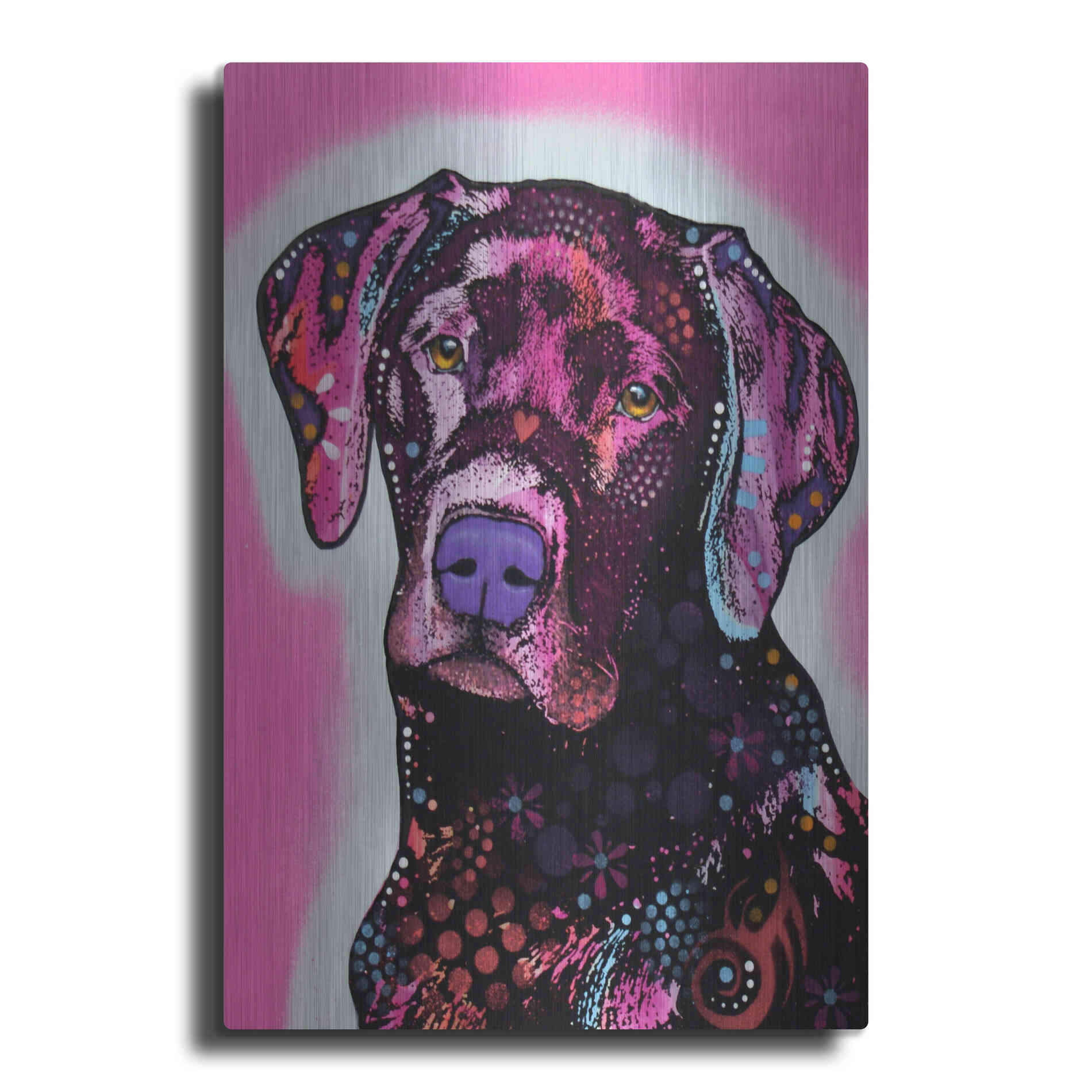 Luxe Metal Art 'Black Lab' by Dean Russo, Metal Wall Art