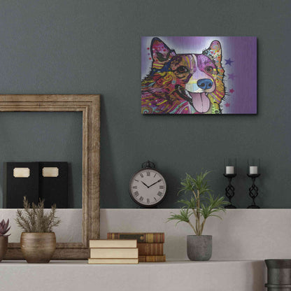 Luxe Metal Art 'Corgi' by Dean Russo, Metal Wall Art,16x12