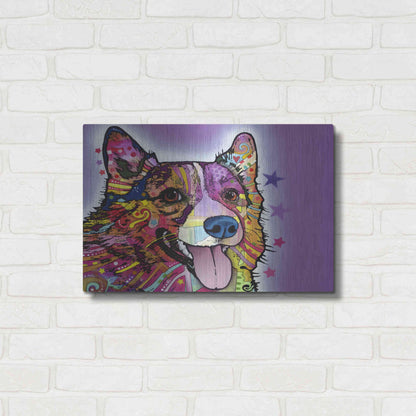 Luxe Metal Art 'Corgi' by Dean Russo, Metal Wall Art,24x16