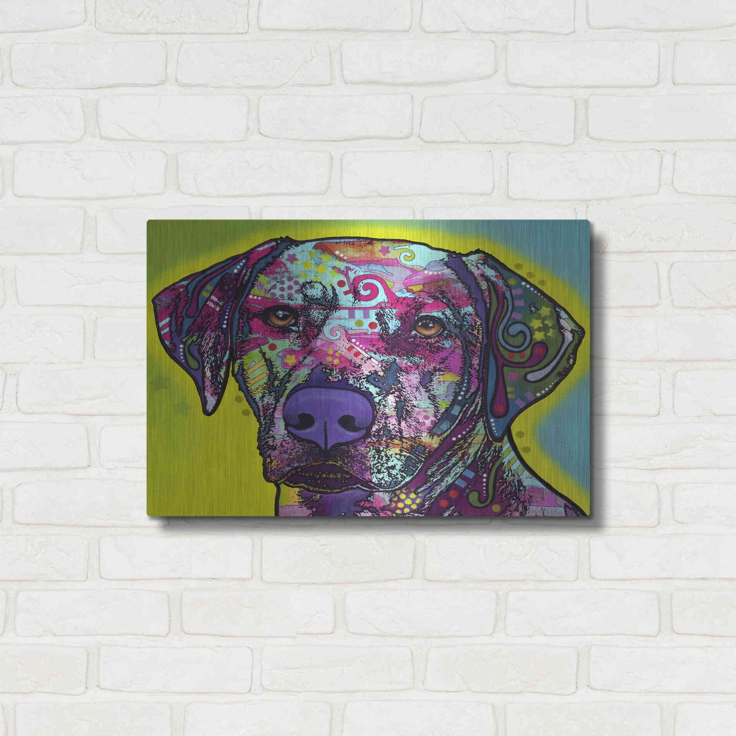 Luxe Metal Art 'Rhodesian Ridgeback' by Dean Russo, Metal Wall Art,24x16