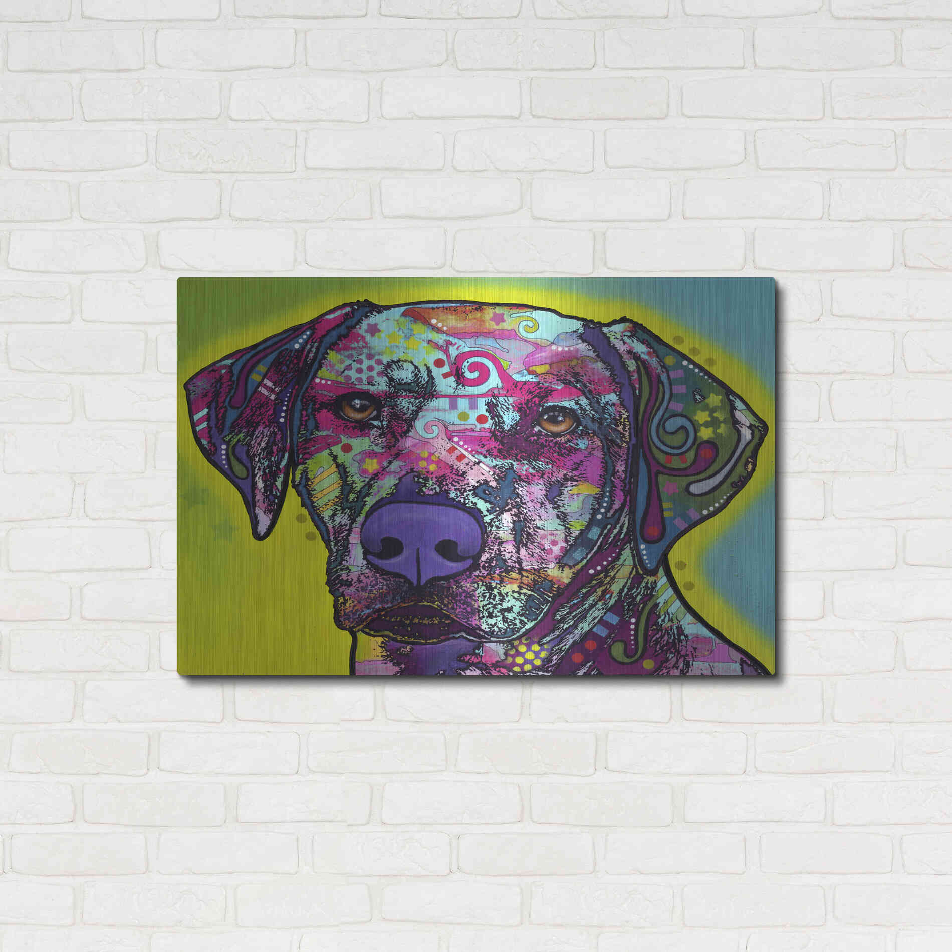 Luxe Metal Art 'Rhodesian Ridgeback' by Dean Russo, Metal Wall Art,36x24