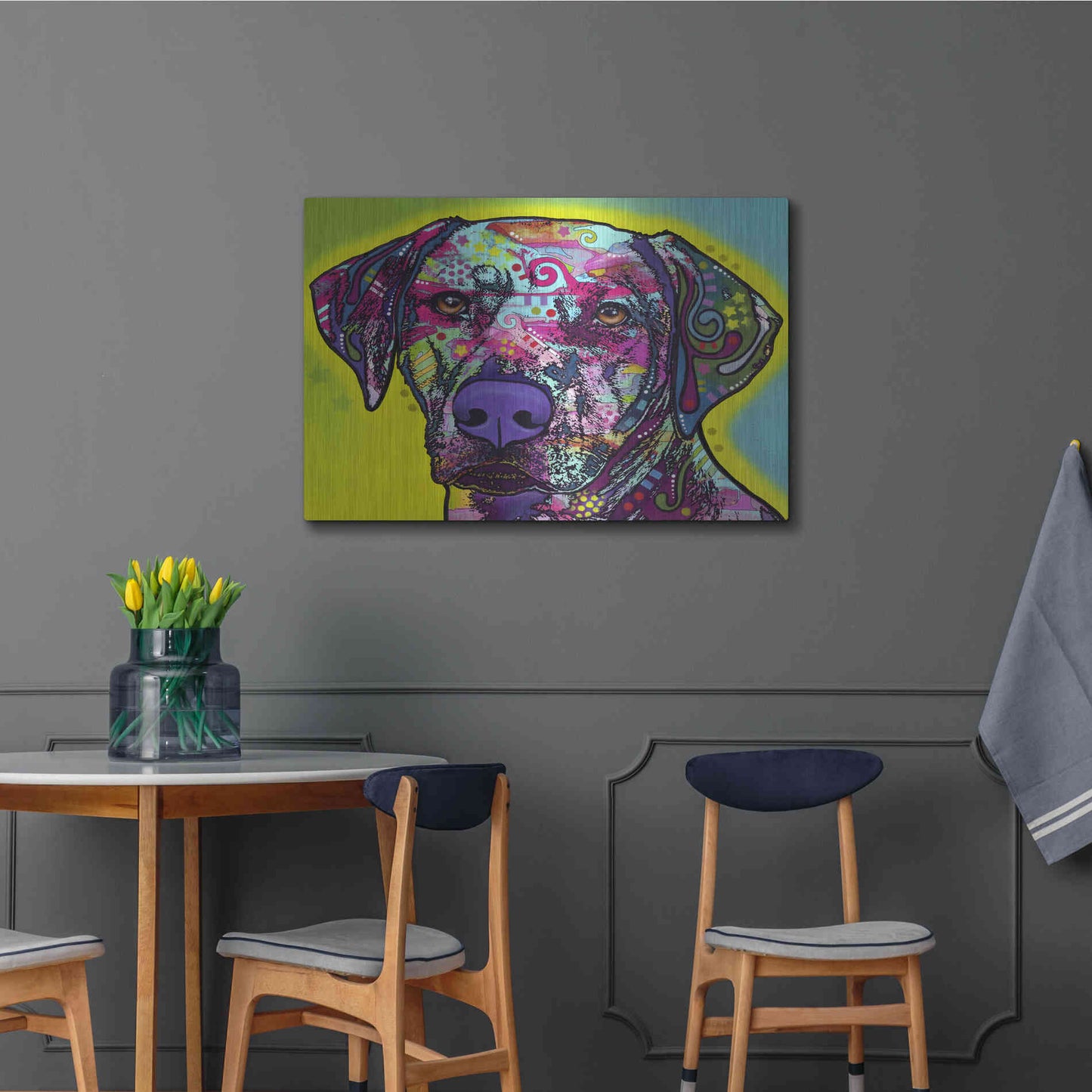 Luxe Metal Art 'Rhodesian Ridgeback' by Dean Russo, Metal Wall Art,36x24