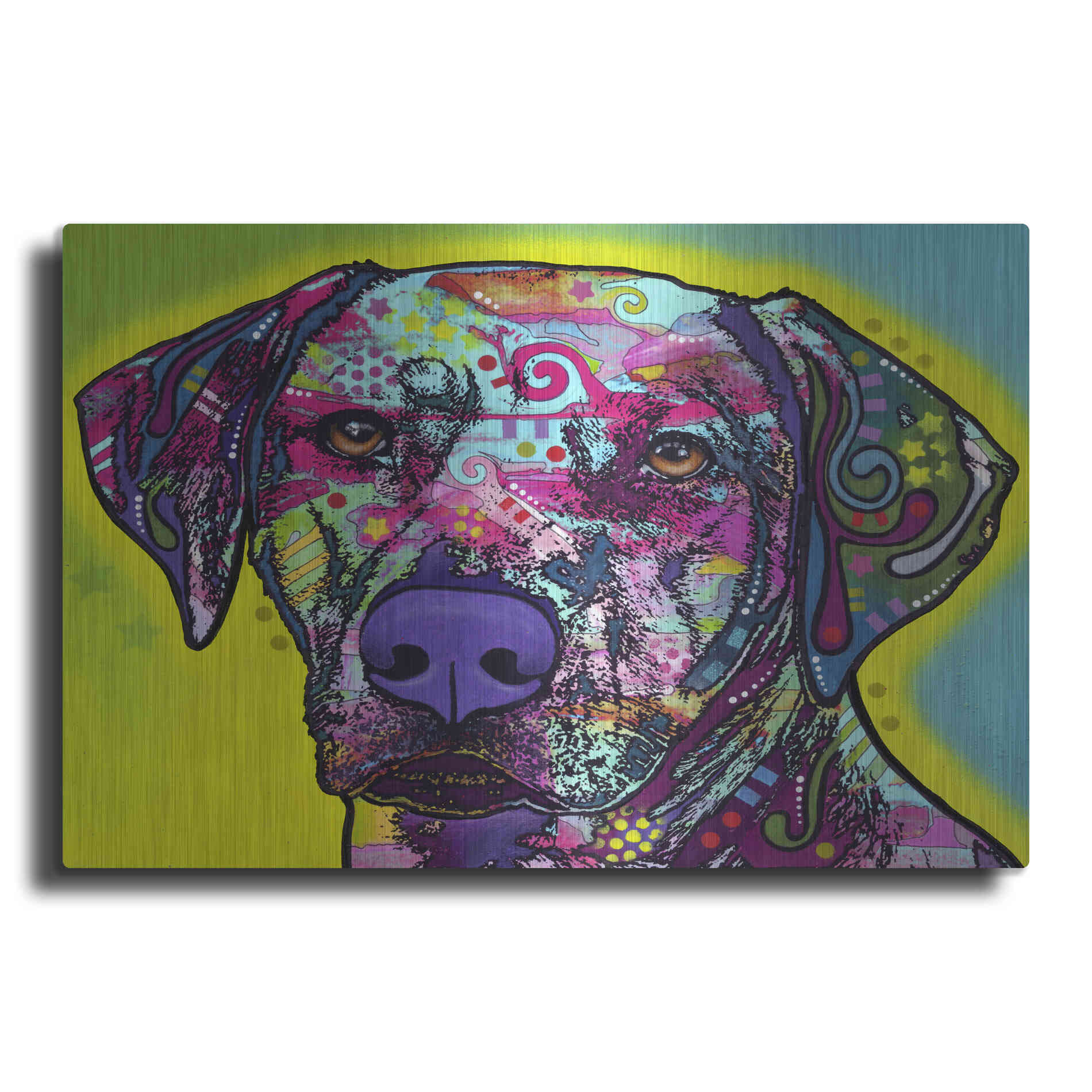 Luxe Metal Art 'Rhodesian Ridgeback' by Dean Russo, Metal Wall Art