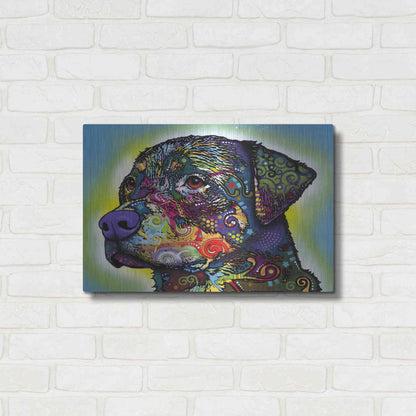 Luxe Metal Art 'The Rottweiler' by Dean Russo, Metal Wall Art,24x16