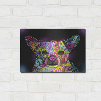 Luxe Metal Art 'Cheemix' by Dean Russo, Metal Wall Art,16x12