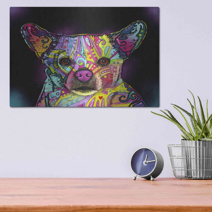 Luxe Metal Art 'Cheemix' by Dean Russo, Metal Wall Art,16x12