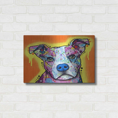 Luxe Metal Art 'A Serious Pit' by Dean Russo, Metal Wall Art,24x16