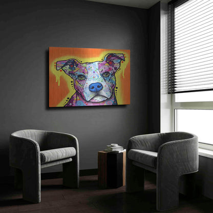 Luxe Metal Art 'A Serious Pit' by Dean Russo, Metal Wall Art,24x16