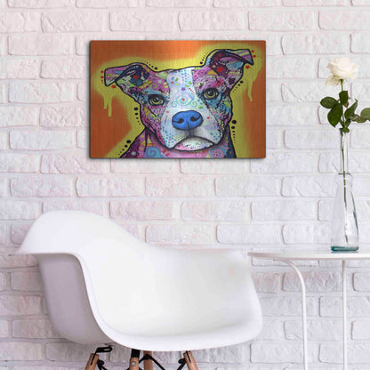 Luxe Metal Art 'A Serious Pit' by Dean Russo, Metal Wall Art,24x16