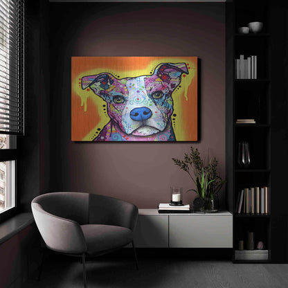 Luxe Metal Art 'A Serious Pit' by Dean Russo, Metal Wall Art,24x16