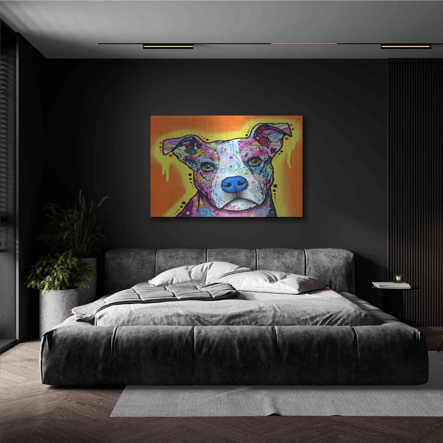 Luxe Metal Art 'A Serious Pit' by Dean Russo, Metal Wall Art,36x24
