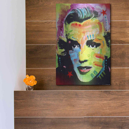 Luxe Metal Art 'Marilyn Monroe I' by Dean Russo, Metal Wall Art,12x16