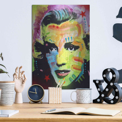 Luxe Metal Art 'Marilyn Monroe I' by Dean Russo, Metal Wall Art,12x16