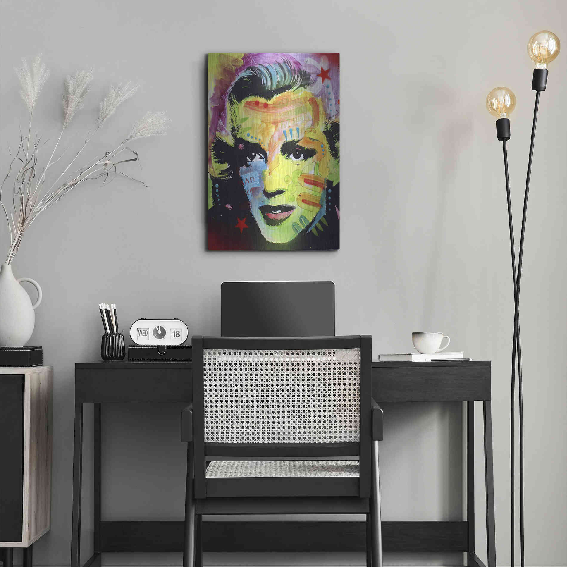Luxe Metal Art 'Marilyn Monroe I' by Dean Russo, Metal Wall Art,16x24