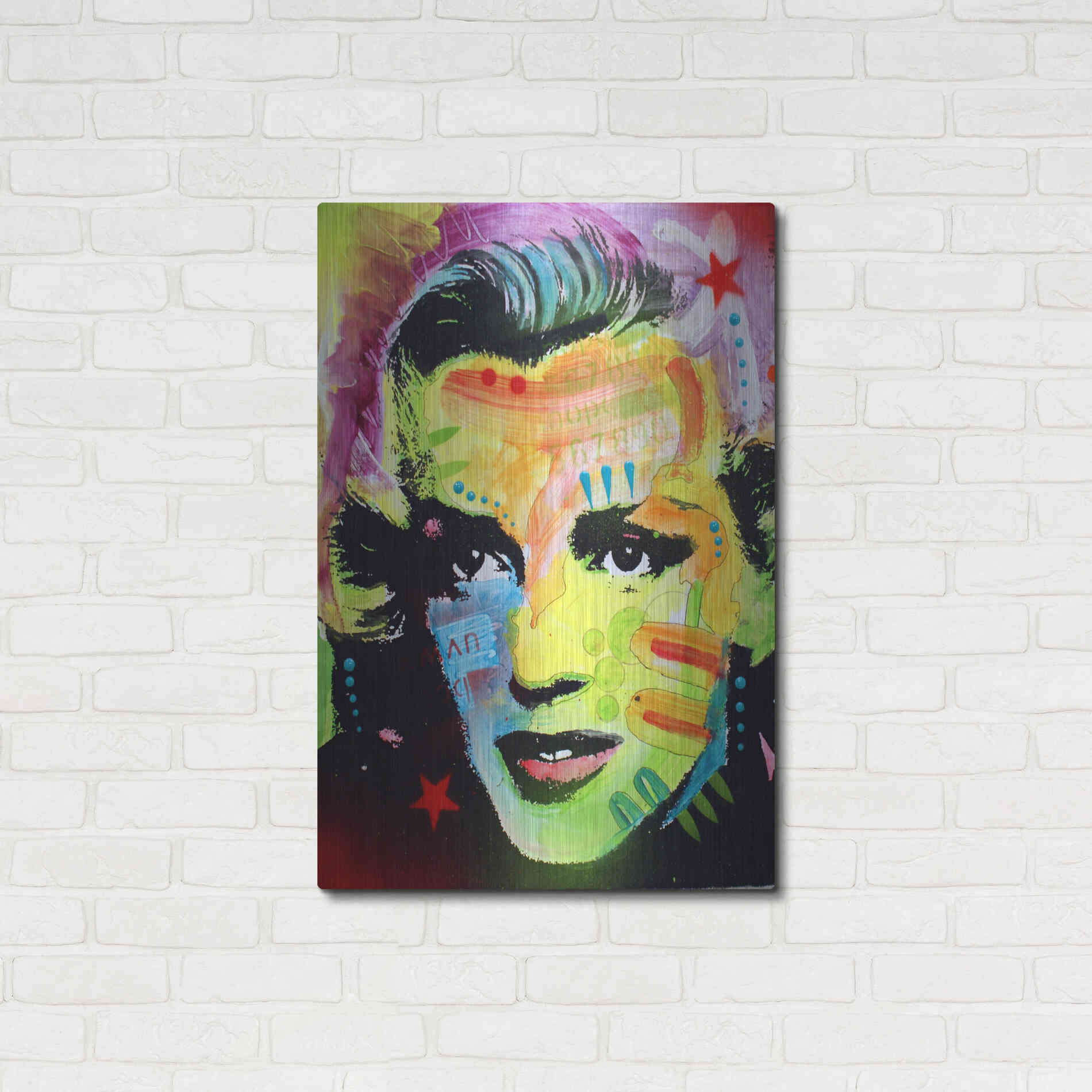 Luxe Metal Art 'Marilyn Monroe I' by Dean Russo, Metal Wall Art,24x36
