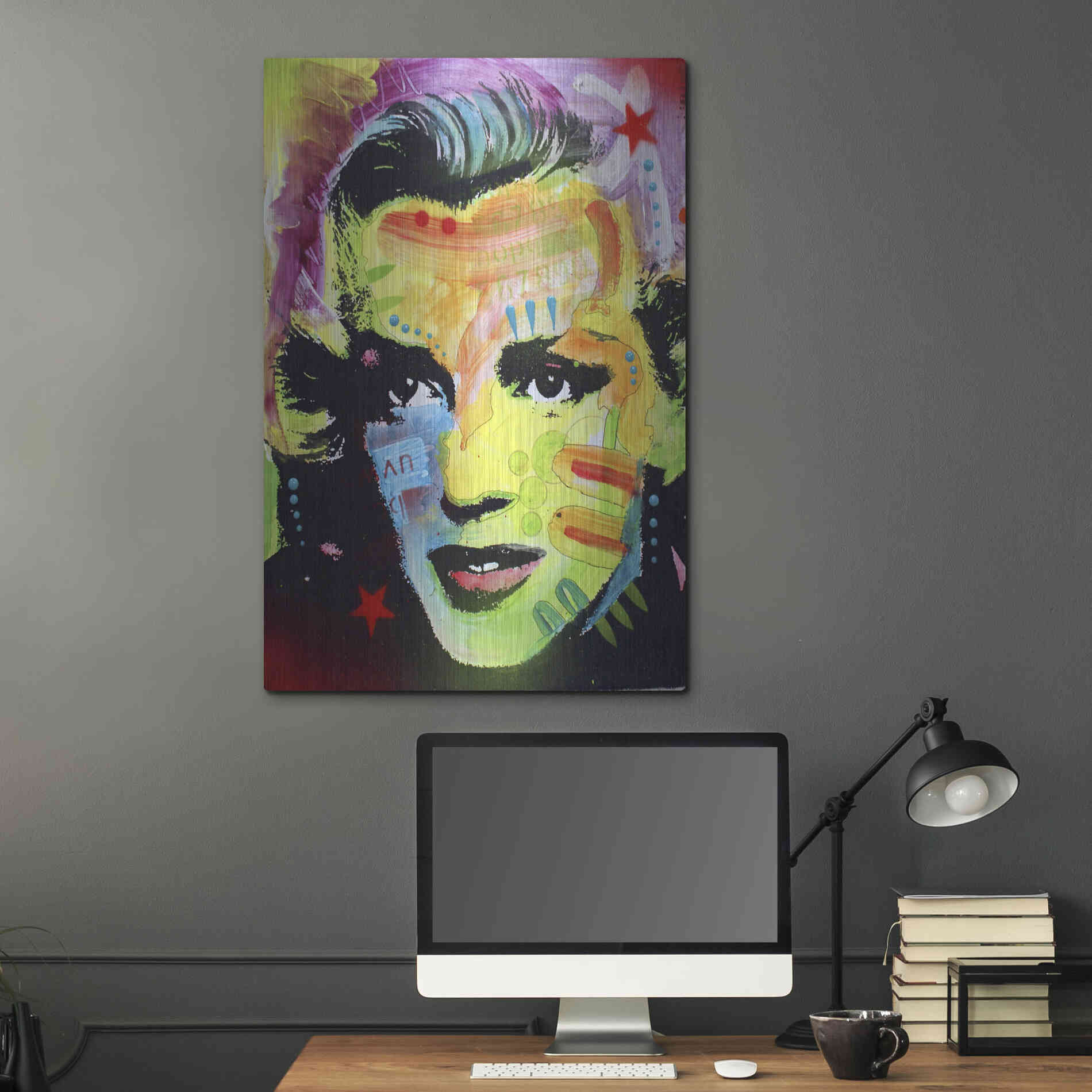 Luxe Metal Art 'Marilyn Monroe I' by Dean Russo, Metal Wall Art,24x36