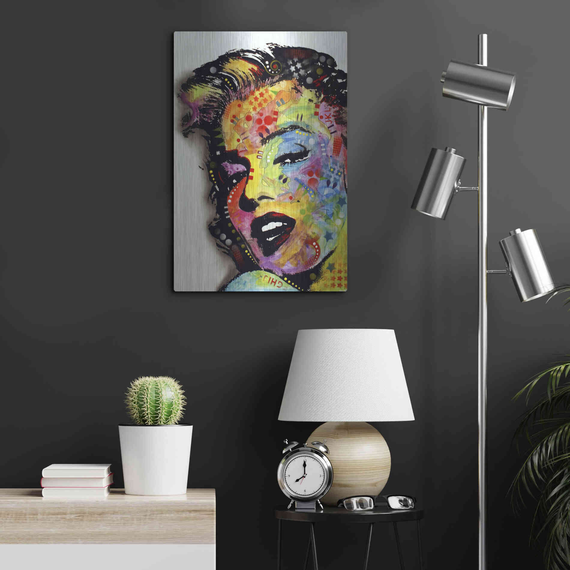 Luxe Metal Art 'Marilyn Monroe Ii' by Dean Russo, Metal Wall Art,16x24