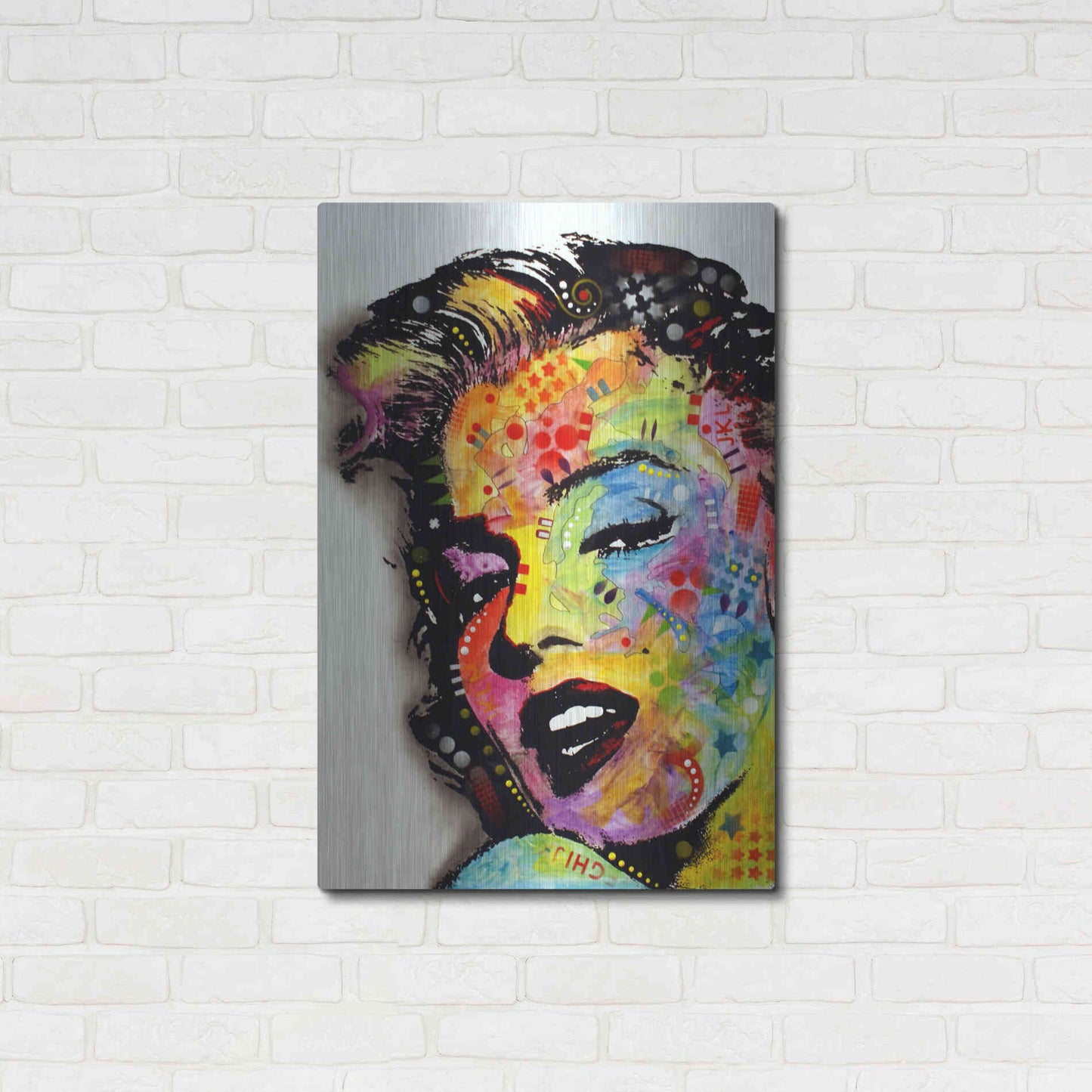 Luxe Metal Art 'Marilyn Monroe Ii' by Dean Russo, Metal Wall Art,24x36