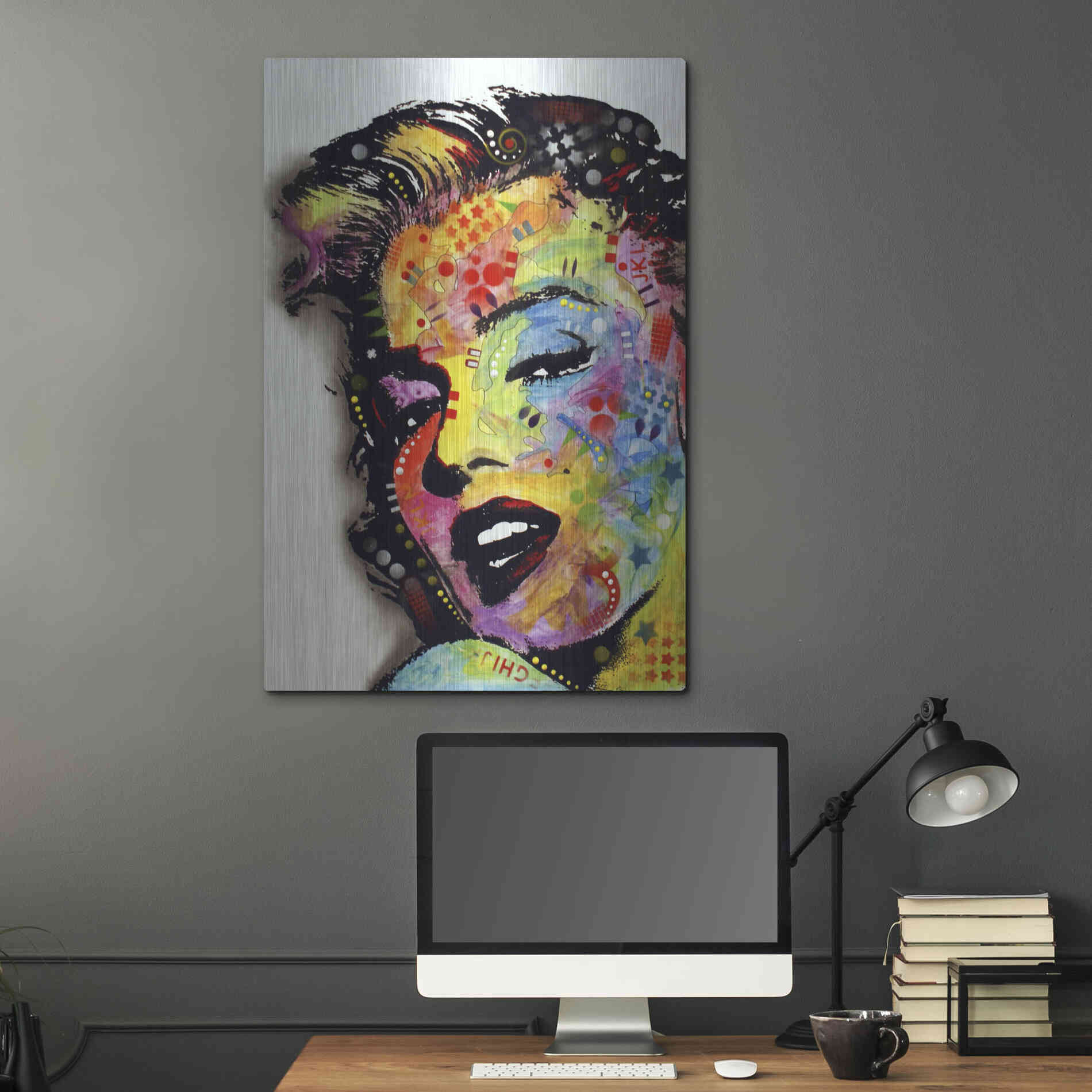 Luxe Metal Art 'Marilyn Monroe Ii' by Dean Russo, Metal Wall Art,24x36