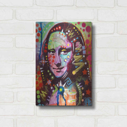 Luxe Metal Art 'Mona Lisa' by Dean Russo, Metal Wall Art,12x16