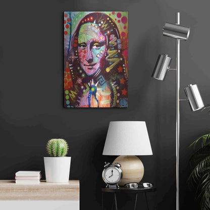 Luxe Metal Art 'Mona Lisa' by Dean Russo, Metal Wall Art,16x24