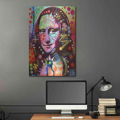 Luxe Metal Art 'Mona Lisa' by Dean Russo, Metal Wall Art,24x36