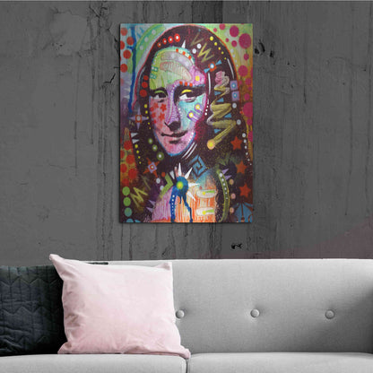 Luxe Metal Art 'Mona Lisa' by Dean Russo, Metal Wall Art,24x36