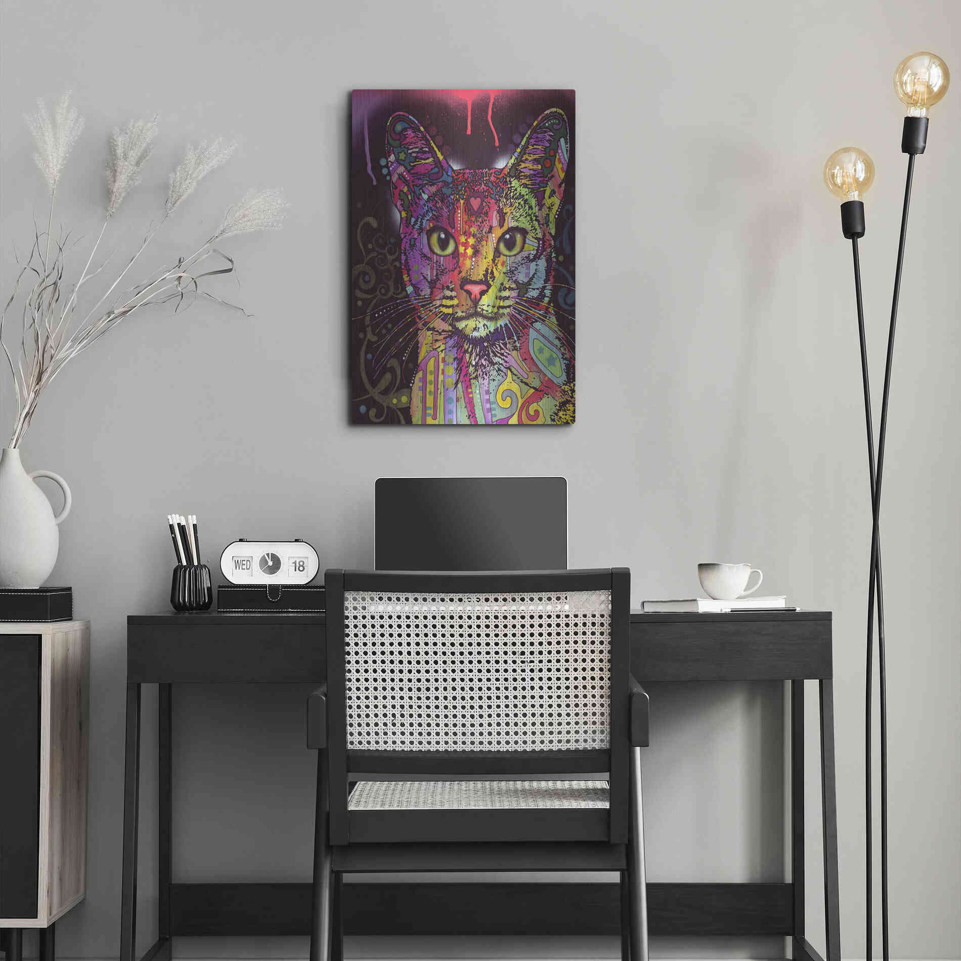 Luxe Metal Art 'Abyssinian' by Dean Russo, Metal Wall Art,16x24