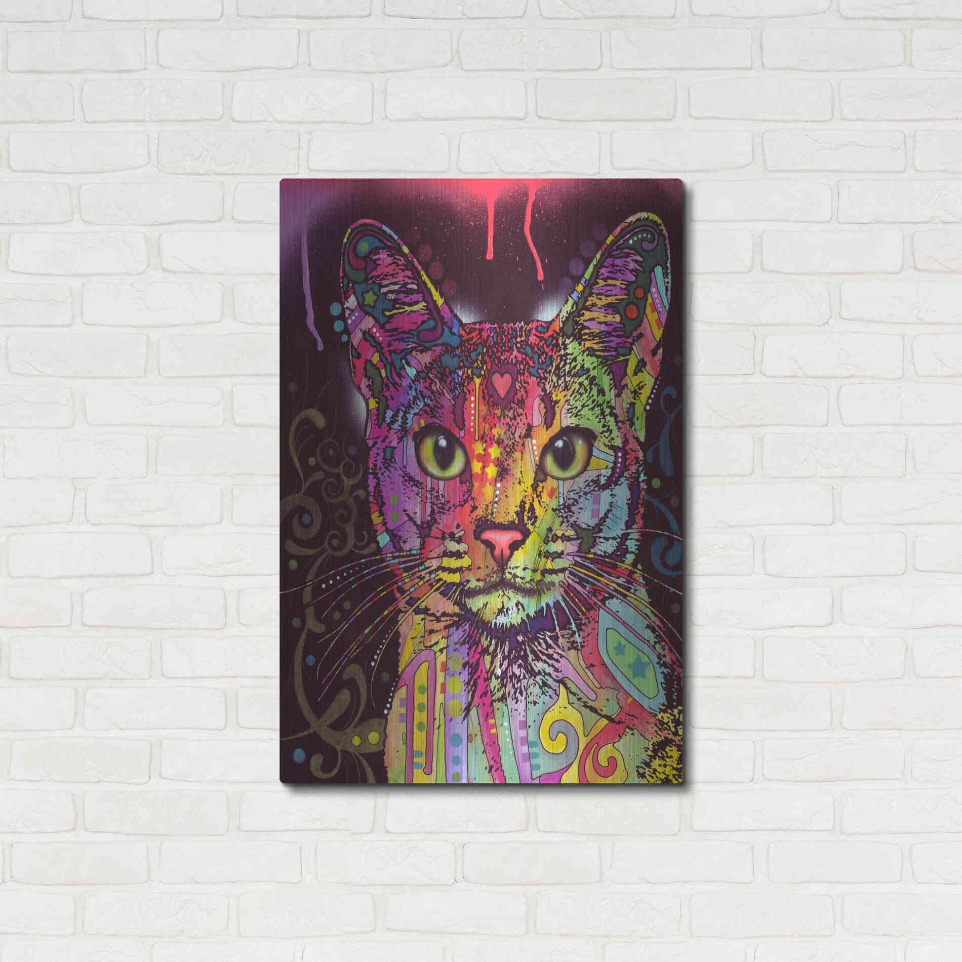 Luxe Metal Art 'Abyssinian' by Dean Russo, Metal Wall Art,24x36