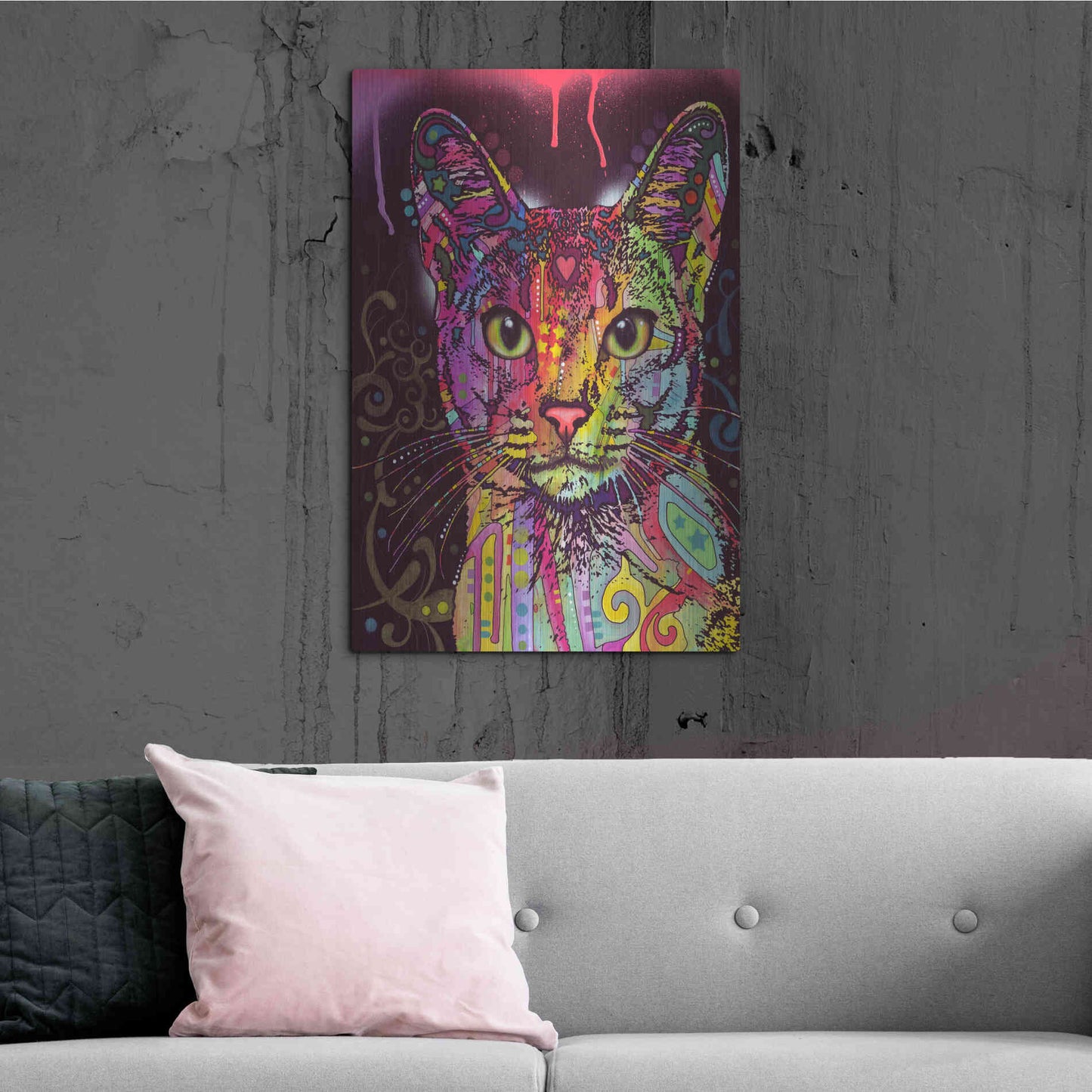 Luxe Metal Art 'Abyssinian' by Dean Russo, Metal Wall Art,24x36