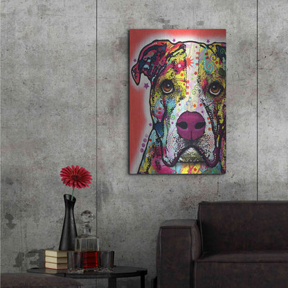 Luxe Metal Art 'American Bulldog 1' by Dean Russo, Metal Wall Art,24x36