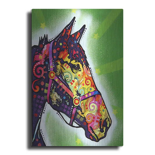 Luxe Metal Art 'Horse 2' by Dean Russo, Metal Wall Art