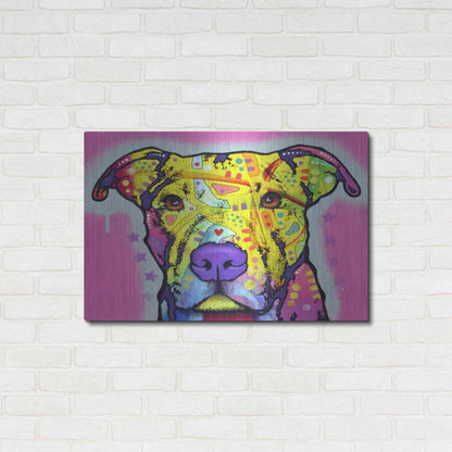 Luxe Metal Art 'Focused Pit' by Dean Russo, Metal Wall Art,36x24