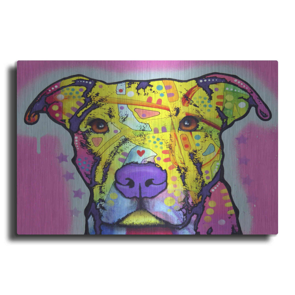 Luxe Metal Art 'Focused Pit' by Dean Russo, Metal Wall Art