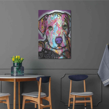 Luxe Metal Art 'Baby Pit' by Dean Russo, Metal Wall Art,24x36