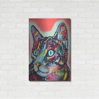 Luxe Metal Art 'Curious Cat' by Dean Russo, Metal Wall Art,24x36