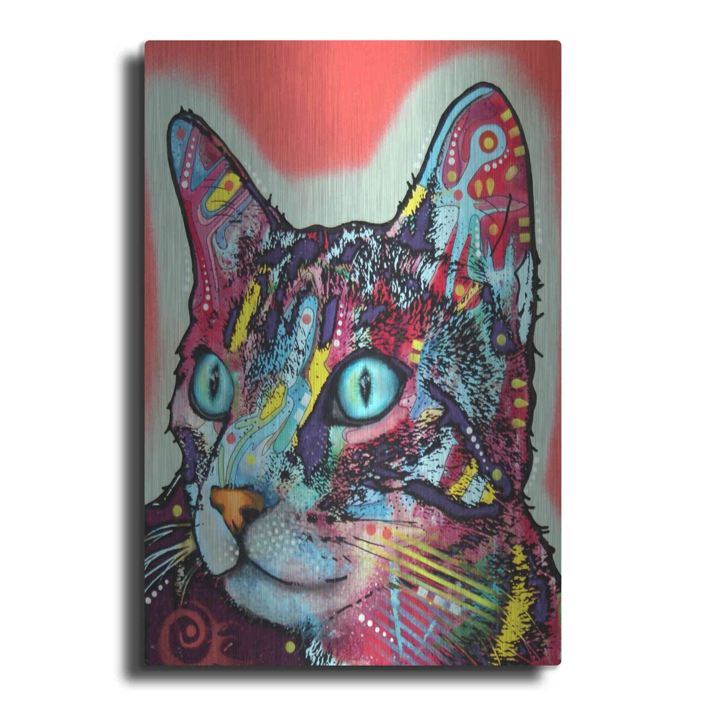 Luxe Metal Art 'Curious Cat' by Dean Russo, Metal Wall Art