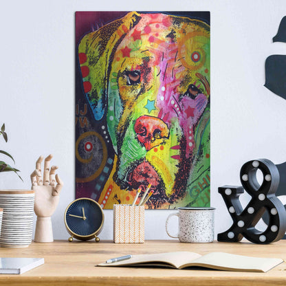 Luxe Metal Art 'Mastiff' by Dean Russo, Metal Wall Art,12x16