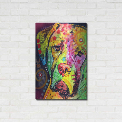 Luxe Metal Art 'Mastiff' by Dean Russo, Metal Wall Art,24x36