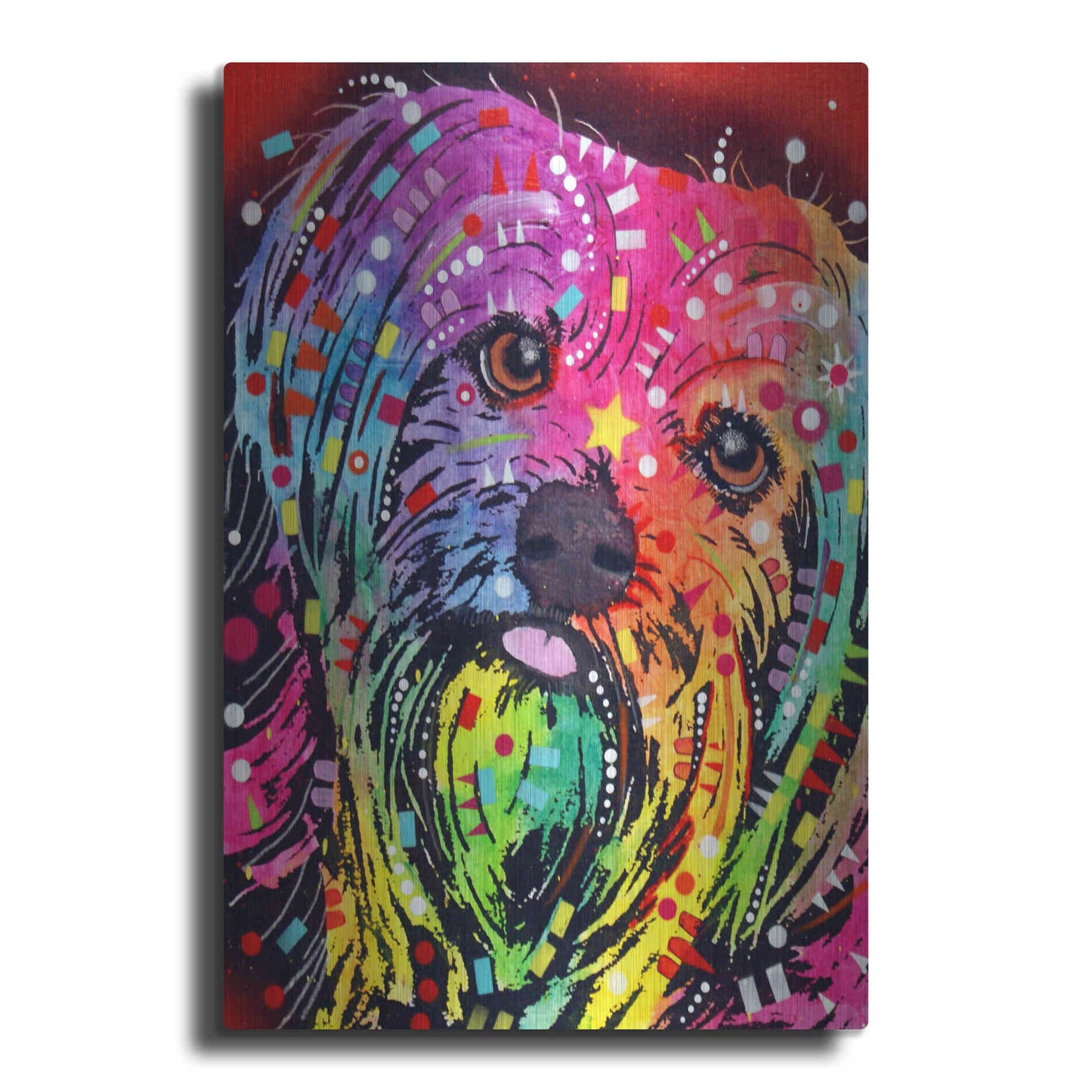 Luxe Metal Art 'Yorkie 2' by Dean Russo, Metal Wall Art