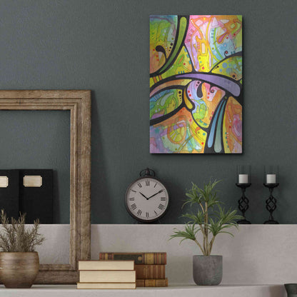 Luxe Metal Art 'Abstract' by Dean Russo, Metal Wall Art,12x16