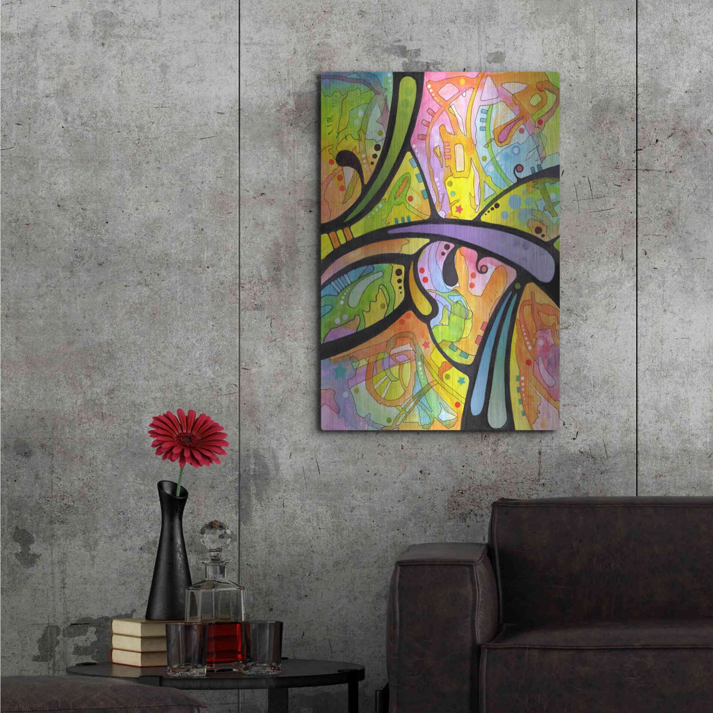 Luxe Metal Art 'Abstract' by Dean Russo, Metal Wall Art,24x36