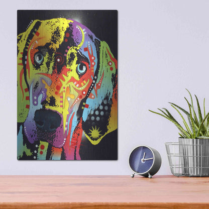 Luxe Metal Art 'Weimaraner' by Dean Russo, Metal Wall Art,12x16