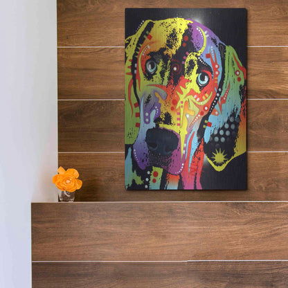 Luxe Metal Art 'Weimaraner' by Dean Russo, Metal Wall Art,12x16