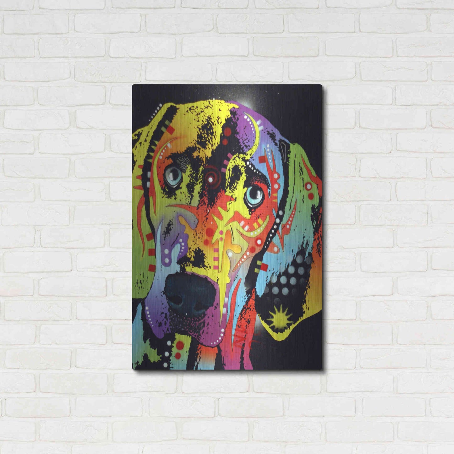 Luxe Metal Art 'Weimaraner' by Dean Russo, Metal Wall Art,24x36