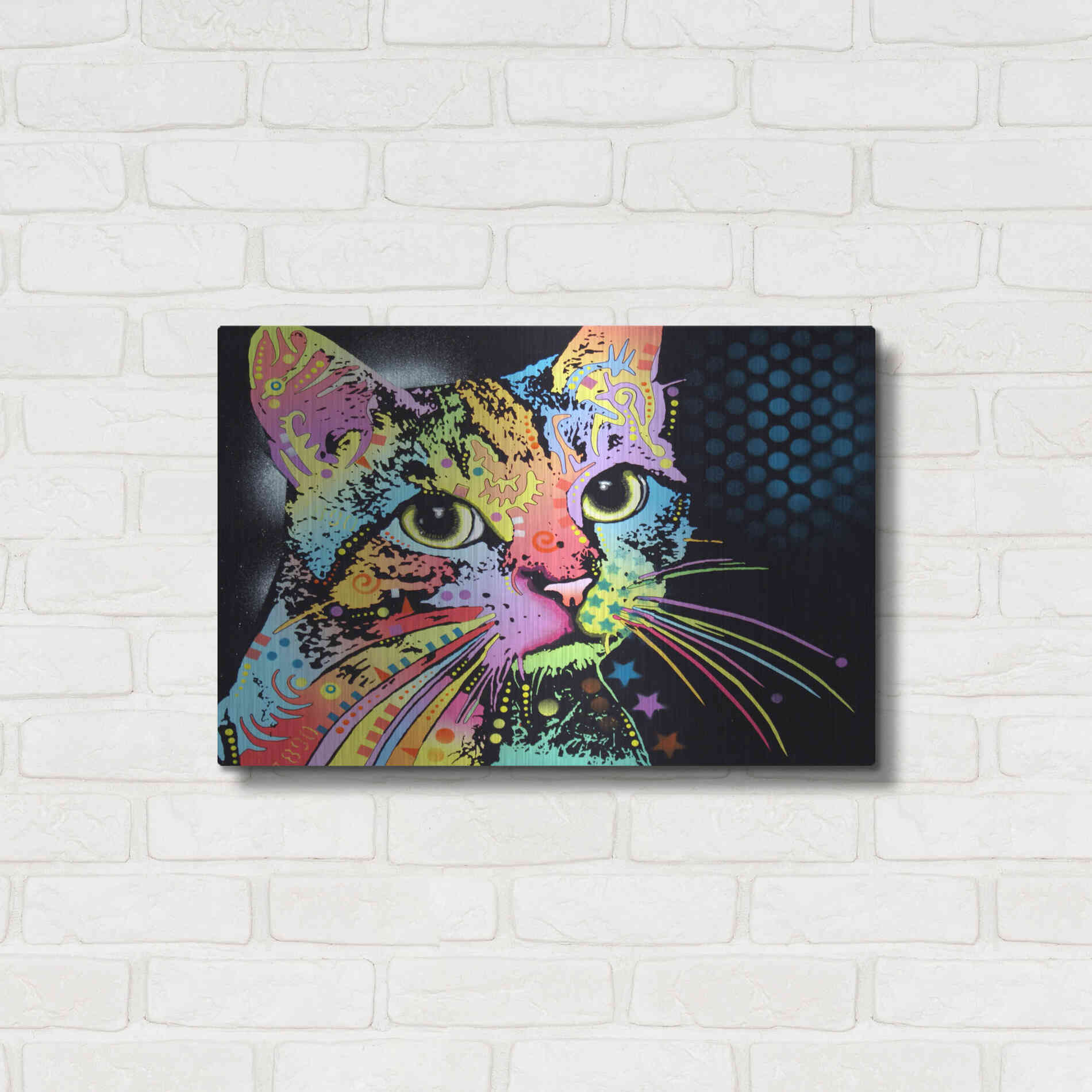 Luxe Metal Art 'Catillac New' by Dean Russo, Metal Wall Art,24x16