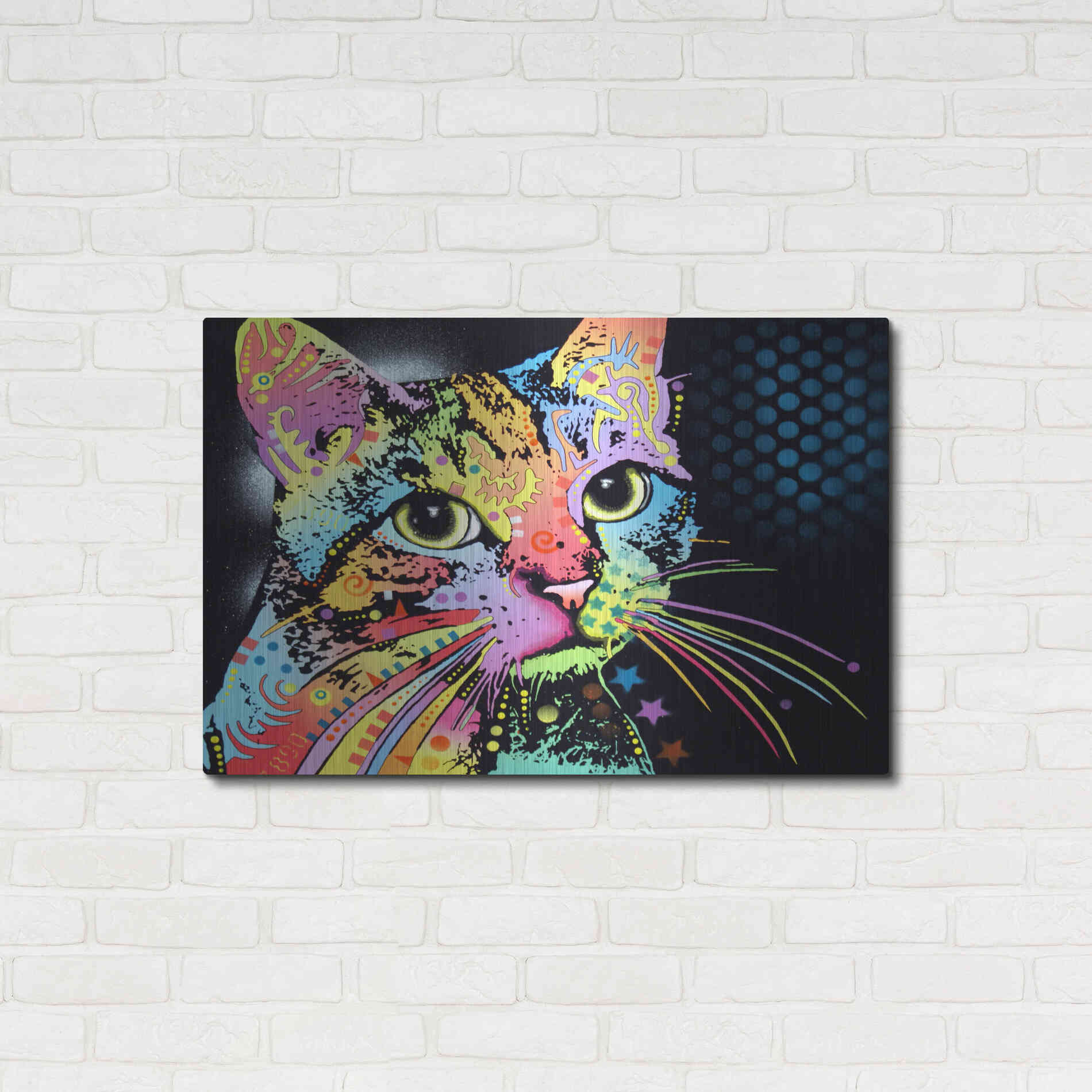 Luxe Metal Art 'Catillac New' by Dean Russo, Metal Wall Art,36x24